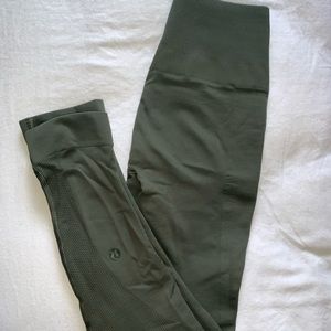 Lululemon olive green seamless leggings